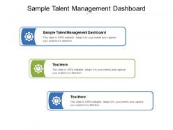 Sample talent management dashboard ppt powerpoint presentation images cpb