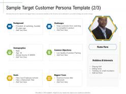 Sample target customer persona template competitors product ppt clipart