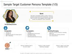 Sample target customer quote content marketing roadmap and ideas for acquiring new customers
