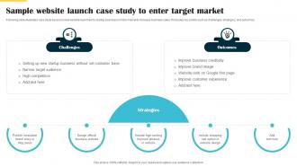 Sample Website Launch Case Study To Enter Target Market Website Launch Announcement