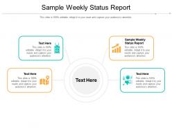 Sample weekly status report ppt powerpoint presentation file show cpb