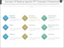 Samples of meeting agenda ppt examples professional