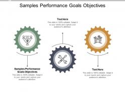 Samples performance goals objectives ppt powerpoint presentation diagrams cpb