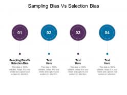 Sampling bias vs selection bias ppt powerpoint presentation portfolio styles cpb