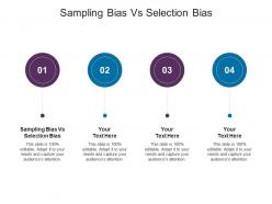 Sampling bias vs selection bias ppt powerpoint presentation professional information cpb