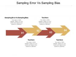 Sampling error vs sampling bias ppt powerpoint presentation styles diagrams cpb