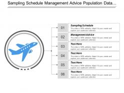 Sampling schedule management advice population data actual infusion
