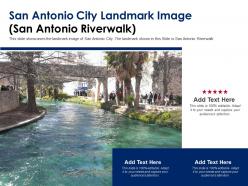 San antonio city landmark image san antonio riverwalk powerpoint template