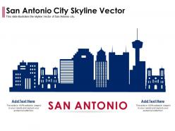 San antonio city skyline vector powerpoint presentation ppt template