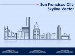 San francisco city skyline vector powerpoint presentation ppt template