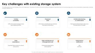 SAN Implementation Plan Key Challenges With Existing Storage System