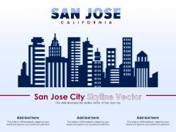 San jose city skyline vector powerpoint presentation ppt template