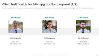SAN Upgradation Proposal Powerpoint Presentation Slides Adaptable Ideas