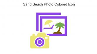 Sand Beach Photo Monotone Icon In Powerpoint Pptx Png And Editable Eps Format