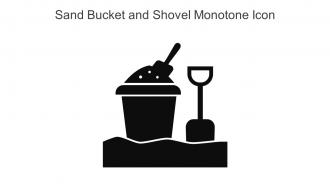Sand Bucket And Shovel Monotone Icon In Powerpoint Pptx Png And Editable Eps Format