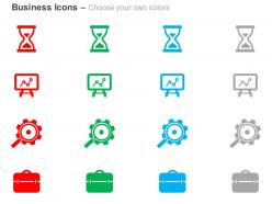 Sand clock data analysis settings business bag ppt icons graphics