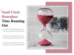 Sand clock hourglass time running out