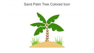 Sand Palm Tree Colored Icon In Powerpoint Pptx Png And Editable Eps Format
