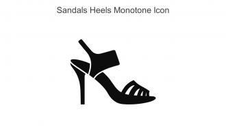 Sandals Heels Monotone Icon In Powerpoint Pptx Png And Editable Eps Format
