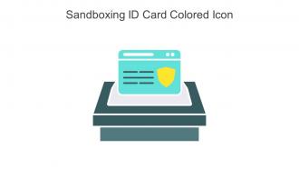 Sandboxing ID Card Colored Icon In Powerpoint Pptx Png And Editable Eps Format