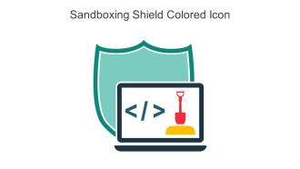 Sandboxing Shield Colored Icon In Powerpoint Pptx Png And Editable Eps Format