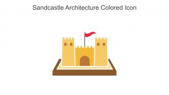 Sandcastle Architecture Colored Icon In Powerpoint Pptx Png And Editable Eps Format