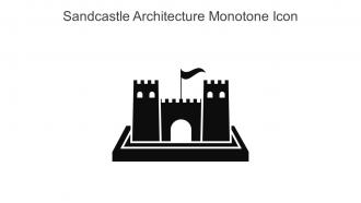 Sandcastle Architecture Monotone Icon In Powerpoint Pptx Png And Editable Eps Format