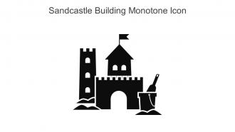 Sandcastle Building Monotone Icon In Powerpoint Pptx Png And Editable Eps Format