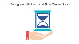 Sandglass With Hand And Time Colored Icon In Powerpoint Pptx Png And Editable Eps Format