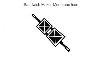 Sandwich Maker Monotone Icon In Powerpoint Pptx Png And Editable Eps Format