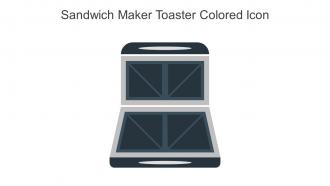 Sandwich Maker Toaster Colored Icon In Powerpoint Pptx Png And Editable Eps Format