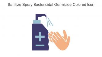 Sanitize Spray Bactericidal Germicide Colored Icon In Powerpoint Pptx Png And Editable Eps Format