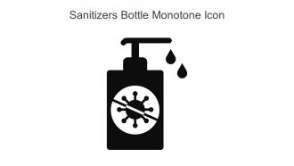 Sanitizers Bottle Monotone Icon In Powerpoint Pptx Png And Editable Eps Format