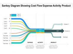 Sankey Diagram Showing Cost Flow Expense Activity Product