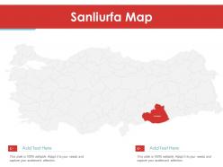 Sanliurfa map powerpoint presentation ppt template