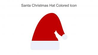 Santa Christmas Hat Colored Icon In Powerpoint Pptx Png And Editable Eps Format