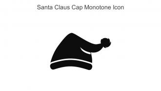 Santa Claus Cap Monotone Icon In Powerpoint Pptx Png And Editable Eps Format