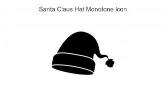 Santa Claus Hat Monotone Icon In Powerpoint Pptx Png And Editable Eps Format