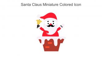 Santa Claus Miniature Colored Icon In Powerpoint Pptx Png And Editable Eps Format