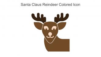 Santa Claus Reindeer Colored Icon In Powerpoint Pptx Png And Editable Eps Format