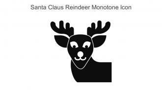 Santa Claus Reindeer Monotone Icon In Powerpoint Pptx Png And Editable Eps Format