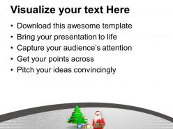 Santa with christmas gifts party time powerpoint templates ppt themes and graphics 0113