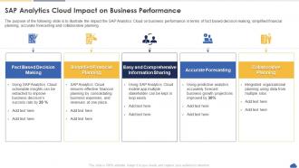 Sap Analytics Cloud Impact On Business Performance