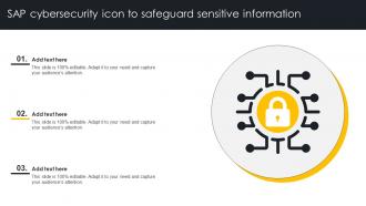 SAP Cybersecurity Icon To Safeguard Sensitive Information