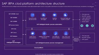 Sap iRPA Clod Platform Architecture Structure