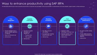 SAP iRPA Powerpoint Ppt Template Bundles Template Customizable