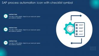 SAP Process Automation Icon With Checklist Symbol