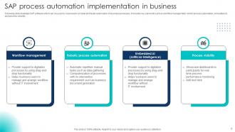 SAP Process Automation Powerpoint Ppt Template Bundles Informative Captivating