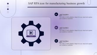 SAP RPA Icon For Manufacturing Business Growth