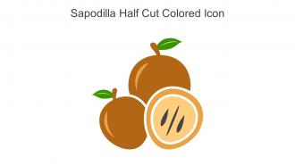 Sapodilla Half Cut Colored Icon In Powerpoint Pptx Png And Editable Eps Format